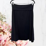 Patagonia Fold Over Morning Glory Midi Skirt Black Size Large Photo 1