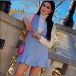 ZARA Ruffled Textured Pinafore Dress Photo 8