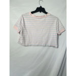 Guess x A$AP Rocky Striped Pastel Crop Top - Pink/Blue - Size M Photo 1