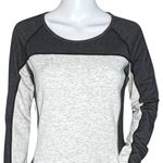 Athleta Dress Womens Small Gray Colorblock Raglan Sleeve Sweatshirt Athleisure Photo 1