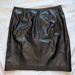 Apostrophe  Leather Pencil Skirt Womens Size 10 Black Photo 1