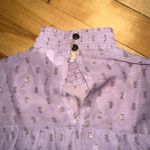 Xhilaration purple and gold flowy dress top Photo 5