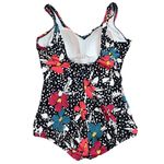 Womens Floral Swimsuit One Piece Slimming 22W 2X New Red Photo 1