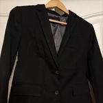 Banana Republic  Factory Core Blazer 2P 2 Petite Solid Black Long Sleeve 2 Button Photo 1