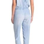 Cloth & Stone New Women's Blue Deep Surplice Back Chambray Jumpsuit Photo 0