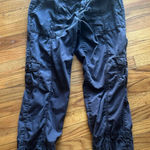 Calvin Klein Black Cargo Capri Pants with Belt – Size 8 Photo 0