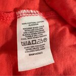 Loft  Orange Ruffled Short Sleeve T-Shirt Blouse Photo 3