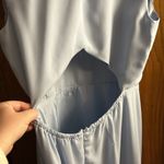 Halogen  Baby Blue Open Back Midi Dress Photo 2