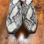 Free People  Silver Storm Mules in Snakeskin Leather 6.5 Photo 7