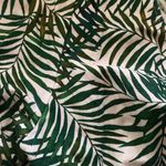 Loft NWT open back tie green palm tropical shirt sleeve romper, size large Photo 6