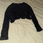 Charlotte Russe BLACK FUZZY SWEATER Photo 0