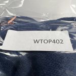 True Religion  Blue Rose Gold Crystal Box Boyfriend Zip Hoodie Sweatshirt Size M Photo 10