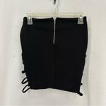 Rehab  Mini Skirt Side Straps Goth Style Medium Black Photo 5