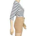 Reformation Sanzo Rib Knit Organic Cotton Shorts, Buff, XS Photo 5