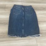 Old Navy Old Navy Womens Blue Button Fly High Waisted Front Slit Denim Skirt Size 8 Photo 4