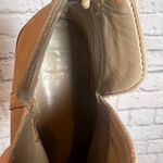 Gianni Bini Women's 8M Tan Leather Ankle Boots Low Heel Zip Back Photo 5