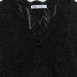 ZARA Black Knit Cardigan Top Jacket Photo 7