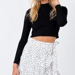 Princess Polly White And Black Polka Dot Skirt  Photo 0