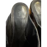 Frye Black Leather Mule Boots | Pointed Toe Block Heel Slides | Size 6M Photo 5