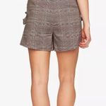 CeCe  Glen-Plaid Lettuce-Edge Shorts Photo 5