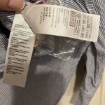Topshop shirt Blue & White Striped Top Shop Embroidered button up floral Sz 4/S Photo 6
