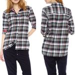 Madewell  Ex-Boyfriend tartan plaid flannel shirt size small.  Photo 1