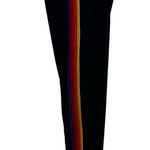 Aviator Nation Classic Velvet Sweatpants Side Rainbow Stripes Drawstring Navy S Photo 1