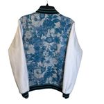 NWT Teal & White Reversible Varsity Jacket by The Hideout Clothing Size Large Photo 4