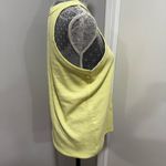 Loft NWOT  Women's XL Sleeveless Striped Pullover Blouse/Tank Top Lime Green. Photo 7