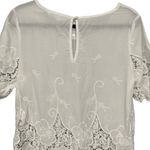 Allison Collection New York Cotton Embroidered Blouse, Sz M Size M Photo 6