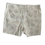 Hannah Women Shorts 16 Floral Cotton Stretch Preppy Boho Festival Cottagecore White Photo 2