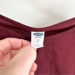 Old Navy  Lattice billowy Balloon Sleeve Blouse Burgundy Crimson sz Small Photo 4