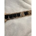 Gold Tone and Black Bracelet Women's Fashion Watch‎ Stainless Steel Back Photo 6