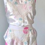 Victoria's Secret Vintage Victoria’s Secret Satin Rosette Cami Set Photo 0