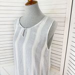 Natural Impressions Striped Muslin Swim Cover Maxi Dress White Medium White Photo 4