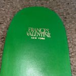 Frances Valentine Criss Cross Cloud Slide Sandals Green Cream 11 Photo 6