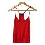Gap  Red Orange Cami Romper‎ Jumpsuit Sleeveless V Neck Casual Summer Size XS Photo 1