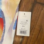 89th and Madison Multicolor Abstract Blouse short sleeve top with zipper NWT small Photo 4