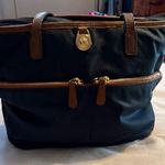 Michael Kors Black and Brown Tote Bag Photo 0