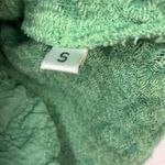 Soft Surroundings Textured Floral Button Front Jacket Green Small USA Made Photo 6