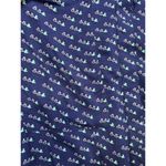 Maeve  Navy Blue Button Up Blouse Bird‎ Print Size 12 Long Sleeve Shirt Photo 2