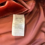 Madewell  Rusty Orange Long Sleeve Velvet Wrap Bodysuit, Sz S Photo 14