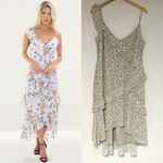 WAYF Morgana Tiered Ruffle Midi Dress Photo 1