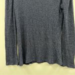 Rachel Pally  Ada Navy Blue Metallic Rib Long Sleeve‎ Mock Neck Sweater Sz M Photo 5