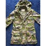 J.Crew Women's Utility Jacket Green Camo Camouflage Button Zip Pocket Sz Small Photo 2