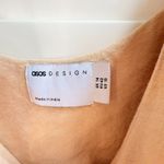 ASOS Design Cotton Linen Mini Sun Dress with Scoop Neck & Back in Tan Beige size 10 Photo 5