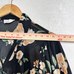 Ember Floral Ruffle Top Long Sleeve Buttoned Women's Medium V Photo 8