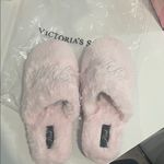Victoria's Secret  Pink Plush Slippers Photo 1