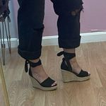 Qupid Chic Black Wedge Espadrilles Photo 1