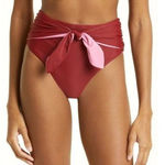 Veronica Beard  Azoia Tie Front Bikini Bottom size Small Photo 0